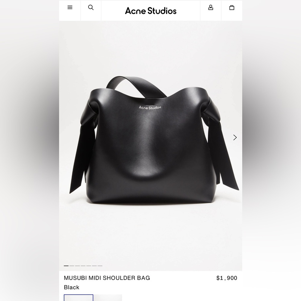 SOLD • AcneStudio BRAND NEW Musubi shoulder bag. Never used &fully authenticated